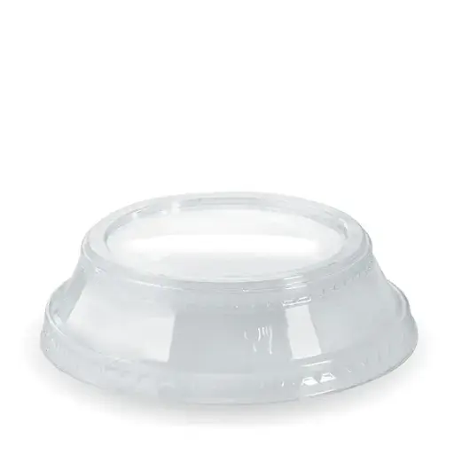 [BIOC96DN] BIO RAISED FLAT LID to suit 300-700mL CLEAR BIOCUPS (NO HOLE)