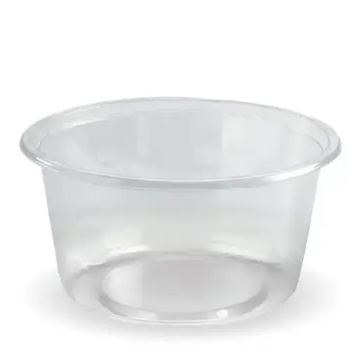 [BIOP700W] BIOBOWL 700ml WIDE ROUND CLEAR PLA BOWL (use C143 LID)