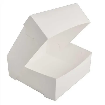 [CBW281] CAKE BOX WHITE SOLID BOARD 11X11X4"