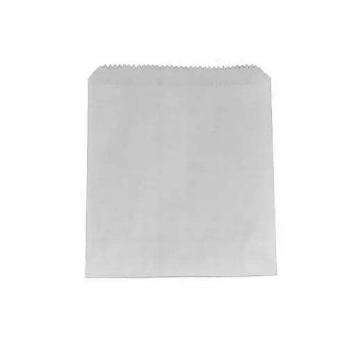 [GPL25S] GPL 25 SHORT **NO STRING**PAPER BAG WHITE (1/2 SQ ) 160x140 PLAIN