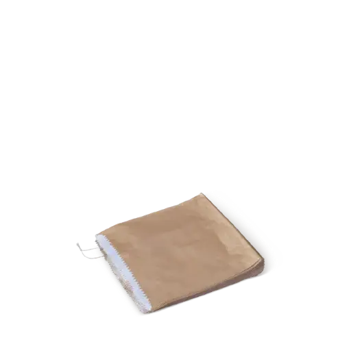 [GPL25SSBK] MINI STRUNG GPL 1/2 SQ PAPER BAG BROWN 156x140 PLAIN