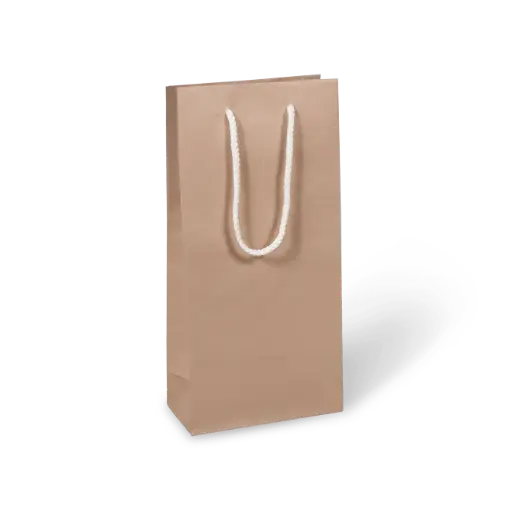 [RHBB2] ROPE HANDLE NATURAL (BROWN) BOTTLE BAG 2 350x170x90mm (C502S0010N)